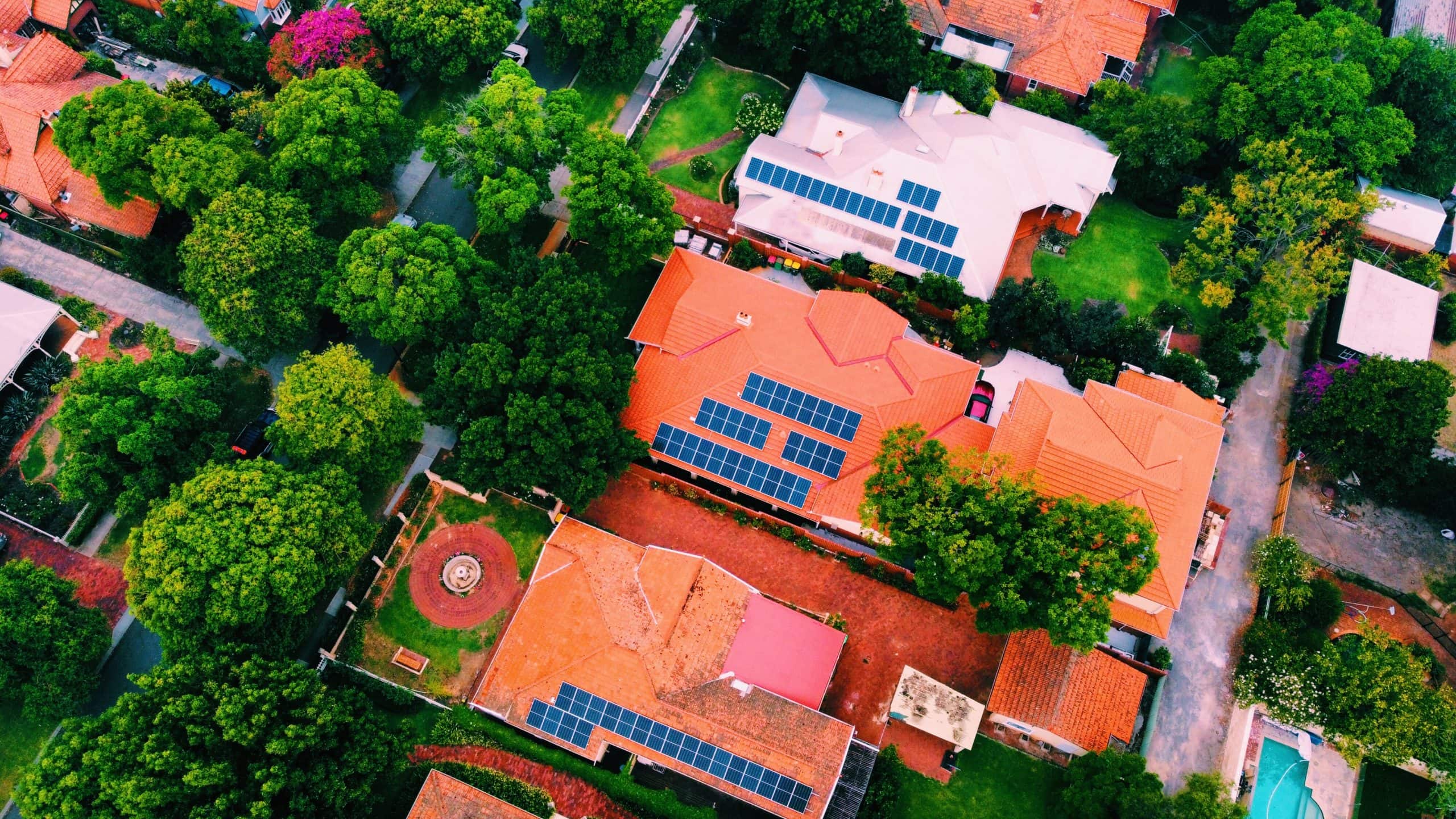 aerial-view-of-solar-panels-on-the-roofs-H27Z544