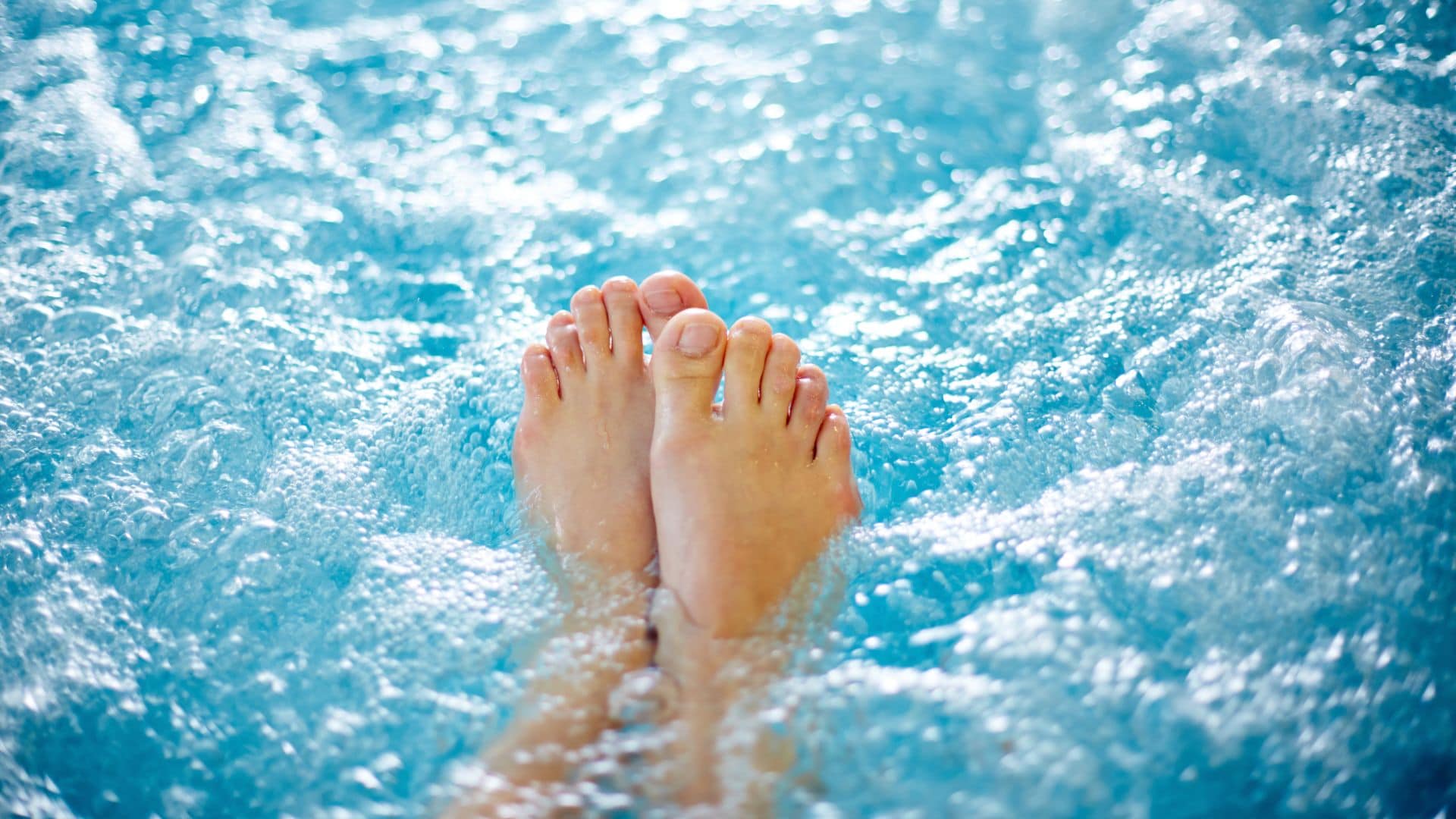 Toes in swirling water good for marketing hot tubs on google